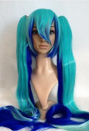 Cosplay women's Synthetic High quality Light blue Hair Wigs