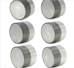 Multi pattern zinc alloy metal smoke grinder stainless steel patch diameter 52Cm