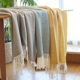 home textiles new home car aircondition plaid knied throw blankets for beds knit bed runner sofa cover blanket bedspread