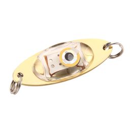 Hot Sale Bass Spoon Crank Saltwater Tackle Flash Lamp 6cm LED Deep Drop Underwater Eye Shape Fishing Squid Fish Lure Light