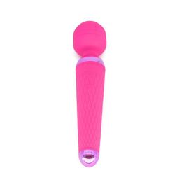 Full Body Massager Sex toys Vibrators Couper Powerful Oral Clit for Women 15 Speed USB Rechargeable AV Magic Wand Vibrator Massager Adult H50Z