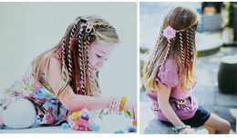 Headband 6pcs Kids Girls Diy Hair Styling Braiding Spiral Curlers Rollers Head Dress Band Flexible Bendable DHL SHIP