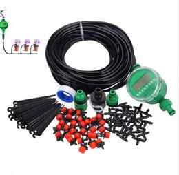 1 Set 20m AutomaticTimer Plant Self Watering Drip Irrigation Micro System Garden Dripper Hose Kits Watering Sprinkler System
