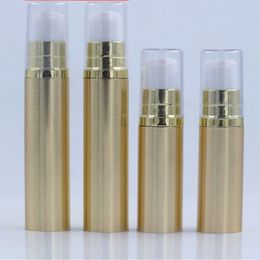 5ml 10ml Airless Pump Bottle Empty Eye Cream Container Lotion and Gel Dispenser Airless Bottle Clear Gold Silver F1094