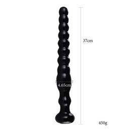 340*46mm super long anal beads silicone anal plug adult sex toys for woman/men anal dildo erotic toys butt plug sex shop Y1892803