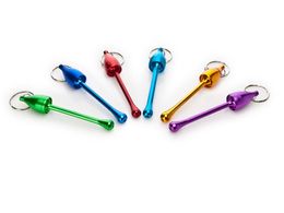 Creative mushroom heads, key buckles, Aluminium alloy pipes, Multicoloured straight rods, toilet suction metal pipes.