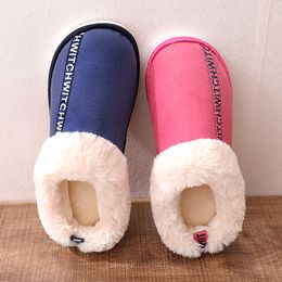 Brand Leather Winter Warm Home Slippers Men And Womens Slippers Short Women's Snow Boots Designer Indoor Home Shoes Universal Couple Lovers