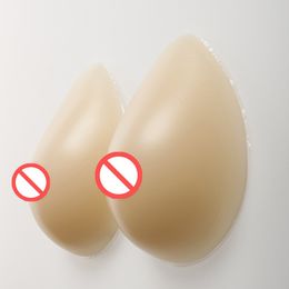 Nude Color Waterdrop Drag queen artificial fake chest silicone breast prosthesis mastectomy enlarge breast 300g-1000g/pair