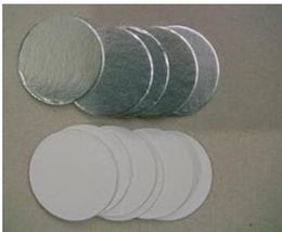 new For induction sealing 36mm plactic laminated Aluminium foil lid liners 10000pcs