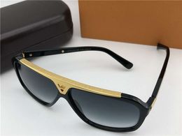 Evidence Millionaire Sunglasses Black Gold Grey Shed Lens Mens Vintage Sunglasses New with box