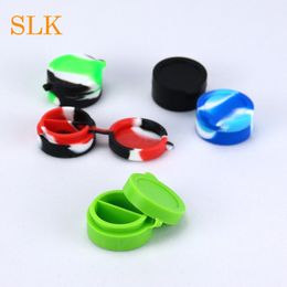 Multi use silicone container wax oil containers 5ml 7ml concentrate box dab straw storage jar use with dab tool