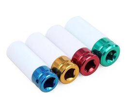 High Quality 17mm 19mm 21mm 22mm Colourful Tyre Protection Sleeve Wall Deep Impact Nut Socket Alloy Wheel Pneumatic Wrench Screw Sleeve