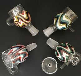 New Colourful Glass Bucket with 100% Quartz Swing Nail and Carb Cap Male or Female for Glass Water Smoking Pipes