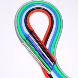 New Colourful 1.7m Aluminium Stem Shisha Hookah Silicone Hose High Quality Mounthpiece Unique Design Easy To Clean Hot Sale Multiple Uses