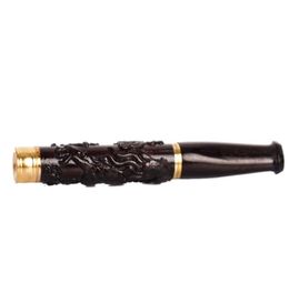 New ebony carving cigarette holder pull rod circulating Philtre can clean wood pipe.