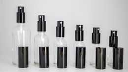 Most Popular Clear Glass Spray Bottles 10ml 15ml 20ml 30ml 50ml 100ml Portable Refillable Perfume Bottles Atomizer Free Shipping
