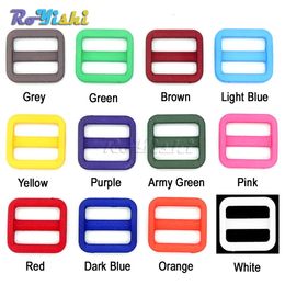 50pcs/lot 3/4"(20mm)Colorful Adjust Buckle For Dog Collar Harness Backpack Strap