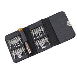 Freeshipping mini manual screwdriver set 25 in 1 Opening Repair multi tool screw driver Kit for Cell & Smartphone PC Watch Wallet Bag