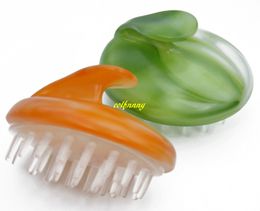 100pcs/lot Silicone Shampoo Brush Hair Scalp Massage Brush Shower Hair Washing Comb Head Scalp Massager