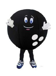 Custom Black ball mascot costume Adult Size free shipping
