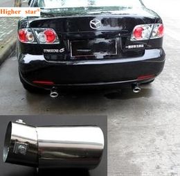 High quality stainless steel 2pcs car muffler,silencer,Exhaust Pipe for Mazda6 2003-2013