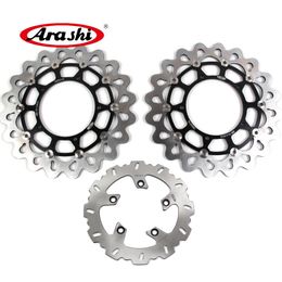 Arashi For Yamaha FZ1 FAZER 1000 2006 - 2012 Front Rear Brake Disc Rotors Kit Motorcycle Accessories 2007 2008 2009 2010 2011