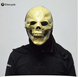 Devil Skull Latex Masks Halloween Cosplay Porps Scary Ghost Rubber Full Face Party Mask