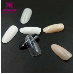 Oval Fake Nails with Designs 120PCS 7 Colors Full Cover Round False Nails ABS Artificial Tips Nail Art Decorations Women