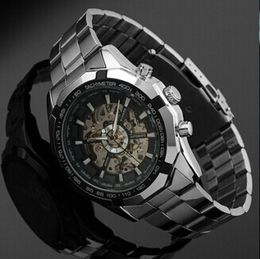 New Winner Luminous Clock Men Automatic Watch Skeleton Military Watch Mechanical Relogio Male Montre Watch Mens Relojes