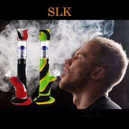 Dab Rig Glass Bong Water Pipes hookah Colourful Bongs Heady Mini Pipe wax Oil Rigs small bubbler Hookahs beaker Portable Shisha Hand Pipes cigar