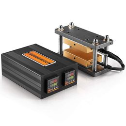 -Dabpress Best DIY 3x5 дюймов 6061 Анодированный электрический комплект для прессования канифоли для ручного гидравлического термоусадочной машины с сердечником ПИД-регулятора