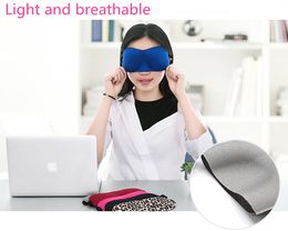 Free DHL Dropshipping 3D Eye Aid Mask Travel Sleep Rest Eye Shade Cover Shade Sleeping Eye Mask 7 Colours