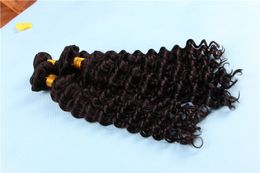 1228inches deep wave weaves full head brazilian wavy hair bundles natural color 1b human hair weft free dhl