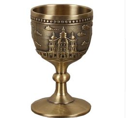 40CC Classical household wine tea cup European goblet metal drinkware 11.6