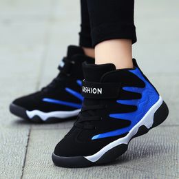 Basketball Shoes Kids 2018 New Boy Antiskid Youth Sports Shoes Cheap Outdoor Sneakers China Sale