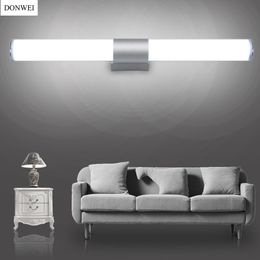 DONWEI Simple style 12W 16W 22W LED Bar Wall Light Makeup Mirror Lights Indoor Bathroom Dressing room Kitchen Decor Wall Lamp