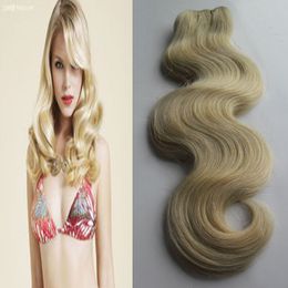 #613 Bleach Blonde weave human hair bundles 100% Human Hair Weave body wave human hair bundles 1pcs 100g