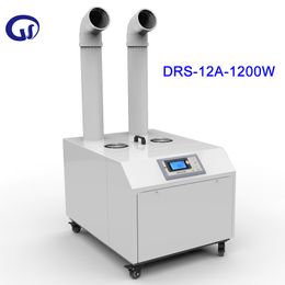 DRS 12A Intelligent Commercial Industrial Ultrasonic Air Humidifier 12KG H Factory Workshop Humidifier Double Outlet Mist Maker DRS 12A Intelligent Commercial Industrial Ultrasonic Air Humidifier 12KG H Factory Workshop Humidifier Double Outlet Mist Maker