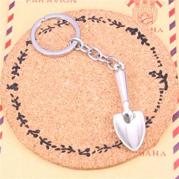 Keychain shovel spade trowel gardening Pendants DIY Men Jewelry Car Key Chain Ring Holder Souvenir For Gift