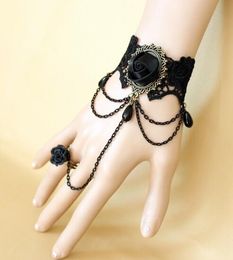 hot new European and American gothic lace, rose, lady's bracelet, band ring, fashion, classic, exquisite and elegant