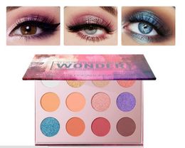 2018 New HOT Brand FOCALLURE 12 Colours Matt Shimmer Nude eyeshadow palette Professional Maquiagem makeup 3styles DHL shipping