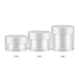 20g/30g/50g Empty Cosmetic Cream Jars Small Plastic Containers BB Cream Empty Cream Jars Mini Make Up Refillable F543