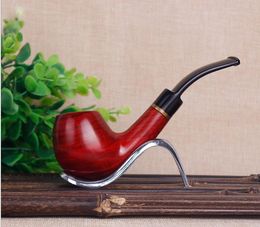 Red sandalwood solid wood handmade portable filter pipe high end smoking pipe pipe