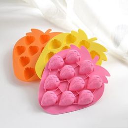 Household Silicone Mold Fruit Strawberry Grape Fish Bone Shape Baking Moulds Chocolate Cake Ice Cube Tray Durable 1 7hy BB