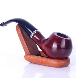 New imitation solid wood ring with smooth face, men's entry portable curved Philtre small cigarette smoking accessories