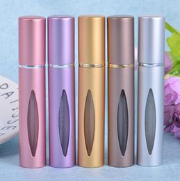 Wholesale 10ml Aluminium Refillable Perfume Roll On Bottle, Empty Glass Essential Oil Bottle Cosmetic Container LX1159