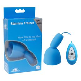 Leadove Fantasty Climax Delay Stimulate Glans Vibrating Male Masturbator Stamina Trainer 10 Speeds Vibration Sex Toys for Man Y18101301