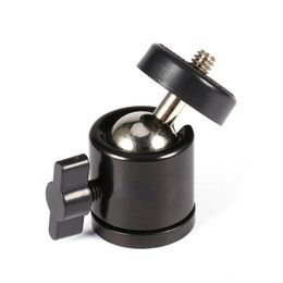 Freeshipping Camera Tripod Mini Head Bracket 360 Swivel 1/4" Screw Mini Ball Head Holder Mount