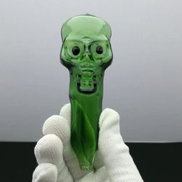 Super large skull bone pipe Glass Bbong Wwater Pipe Titanium nail grinder, Glass Bubblers For Smoking Pipe Mix Colours