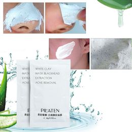 Pilaten Facial Face Mask White Clay Mask Blackhead Extraction Acne Removal Peel-off Mask Pilaten Masks 10g